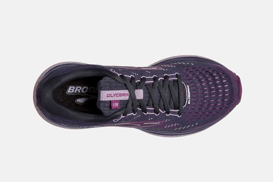 Brooks Glycerin 19 Road Löparskor Dam - Svarta/Lila - 9431-NHACX